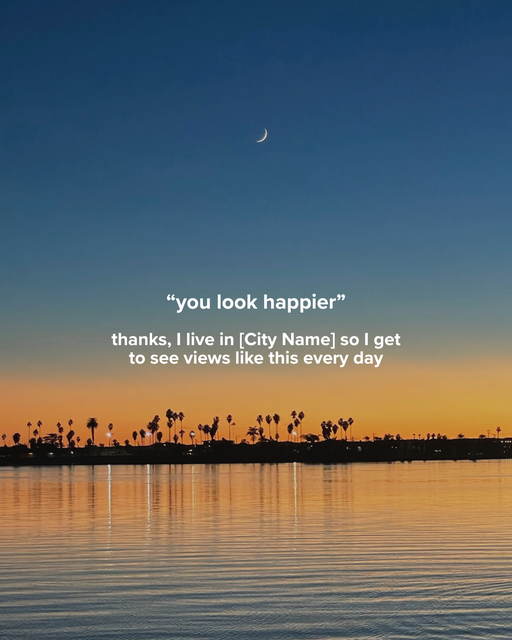 "You look happier" Thanks, I... - 3