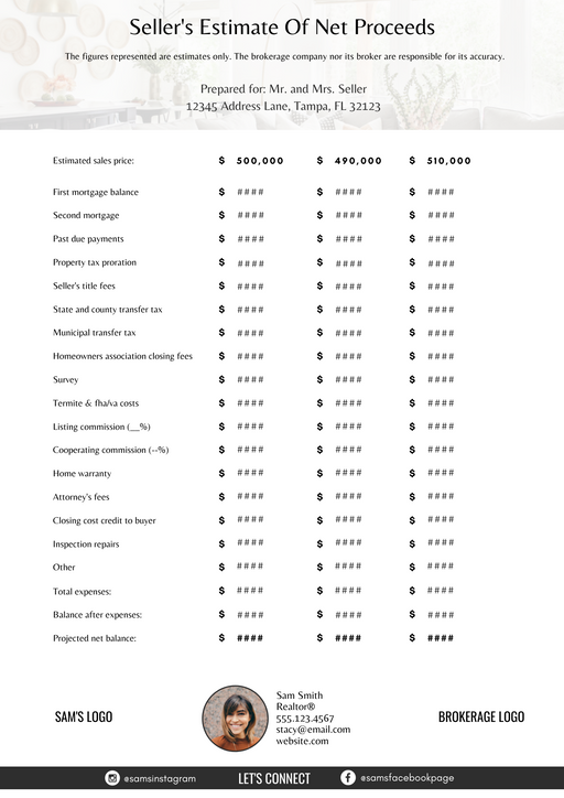 Seller Net Proceeds - 3