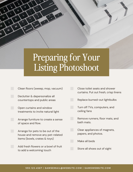 Listing Photoshoot Checklist - 3