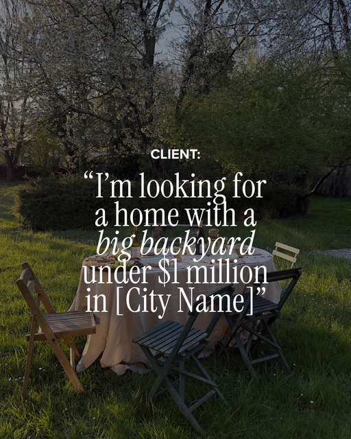 Client: "I'm looking for..." | Listing Features - 2