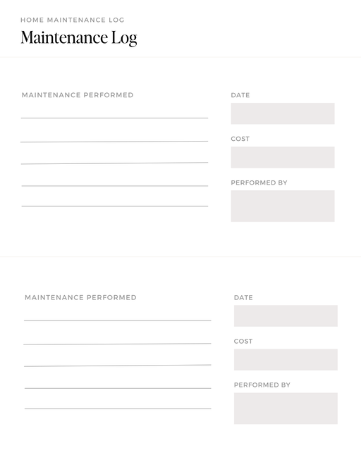 Homeowner's Maintenance Tracker - 3