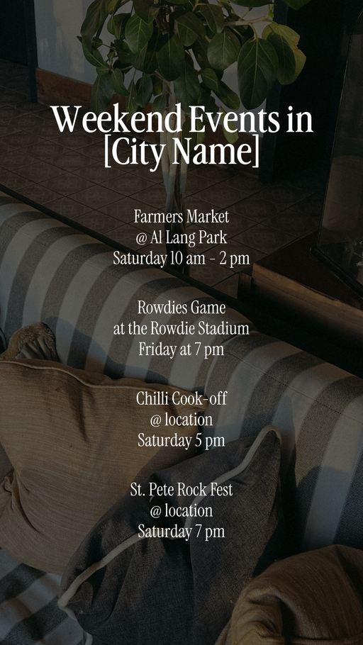 Events this Weekend - 2