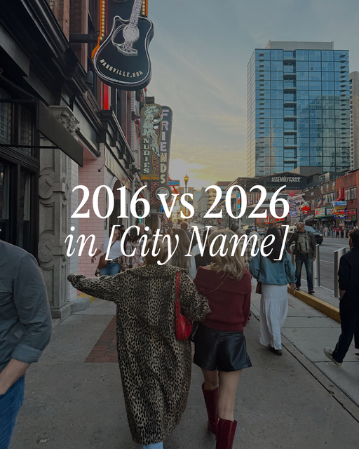 [City Name] 2016 vs 2026  - 2