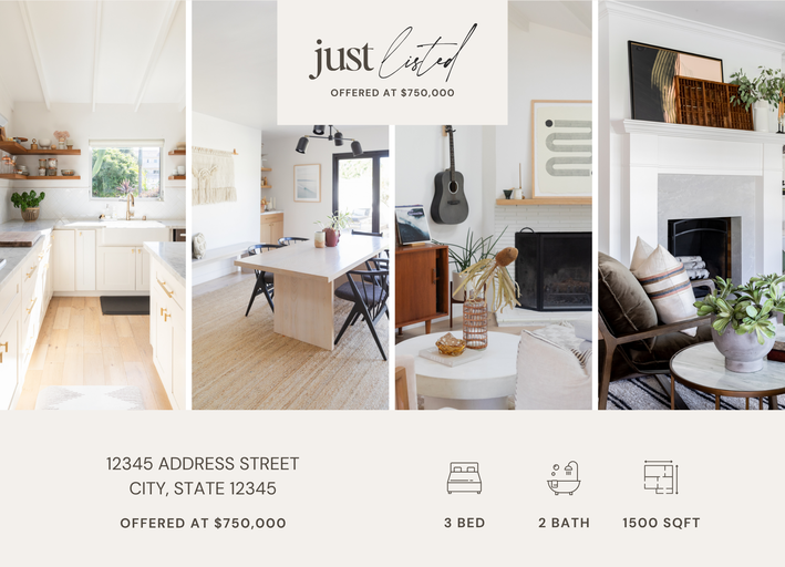 Just Listed Postcard - 2