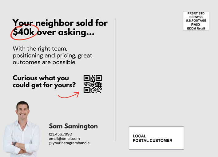 Just Sold Postcard  - 2
