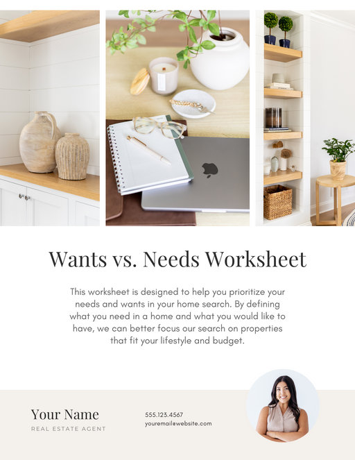 Wants vs Needs Worksheet - 1