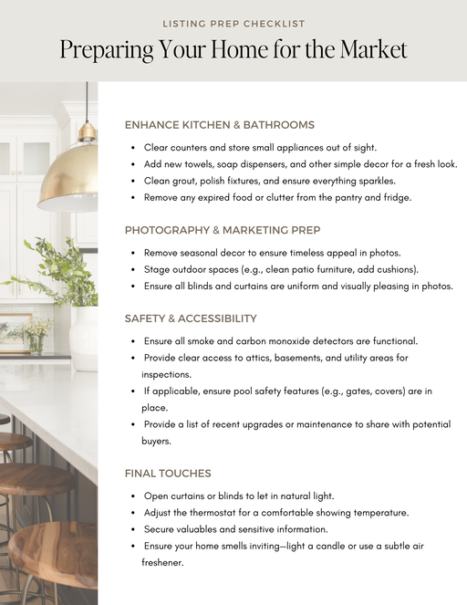 Listing Prep Checklist - 2