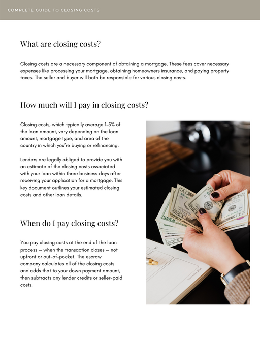 Closing Costs Guide - 2
