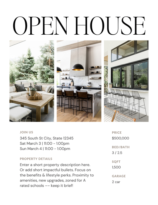 Open House Flyers - 1