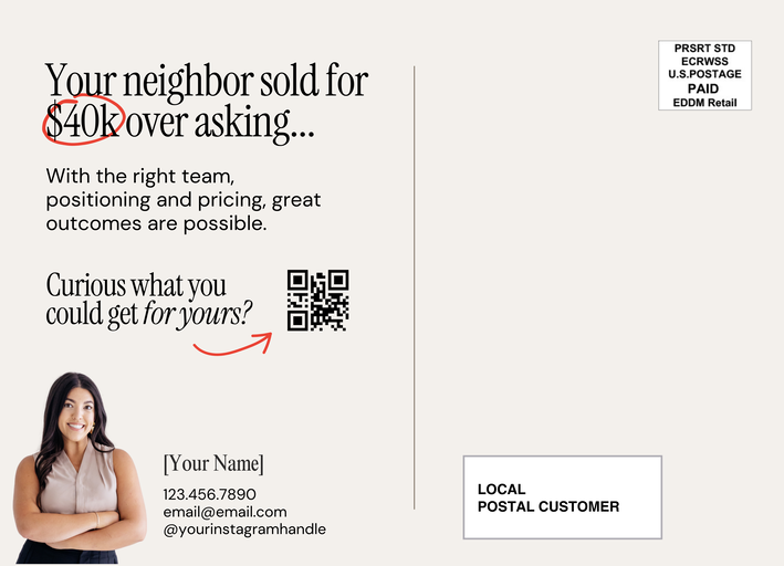 Just Sold Postcard  - 2