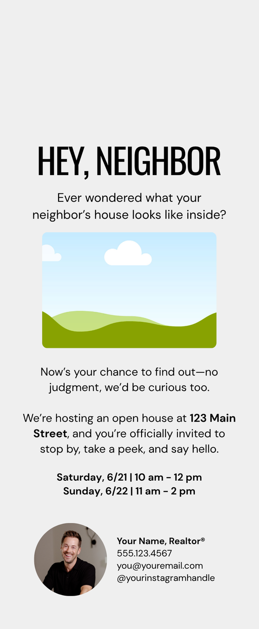 Open House Door Hangers - 3