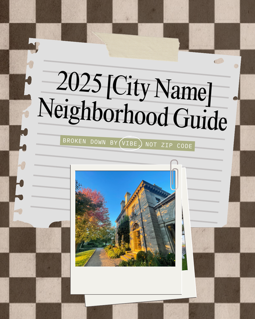 2025 [City Name] Neighborhood Guide - 2