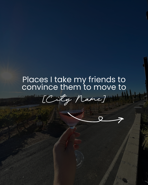 Where I take my friends to convince them to move to [City Name] - 2