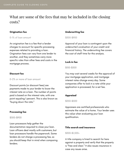 Closing Costs Guide - 3