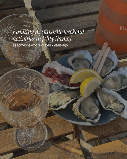 Ranking my favorite weekend activities in [City Name] - 3